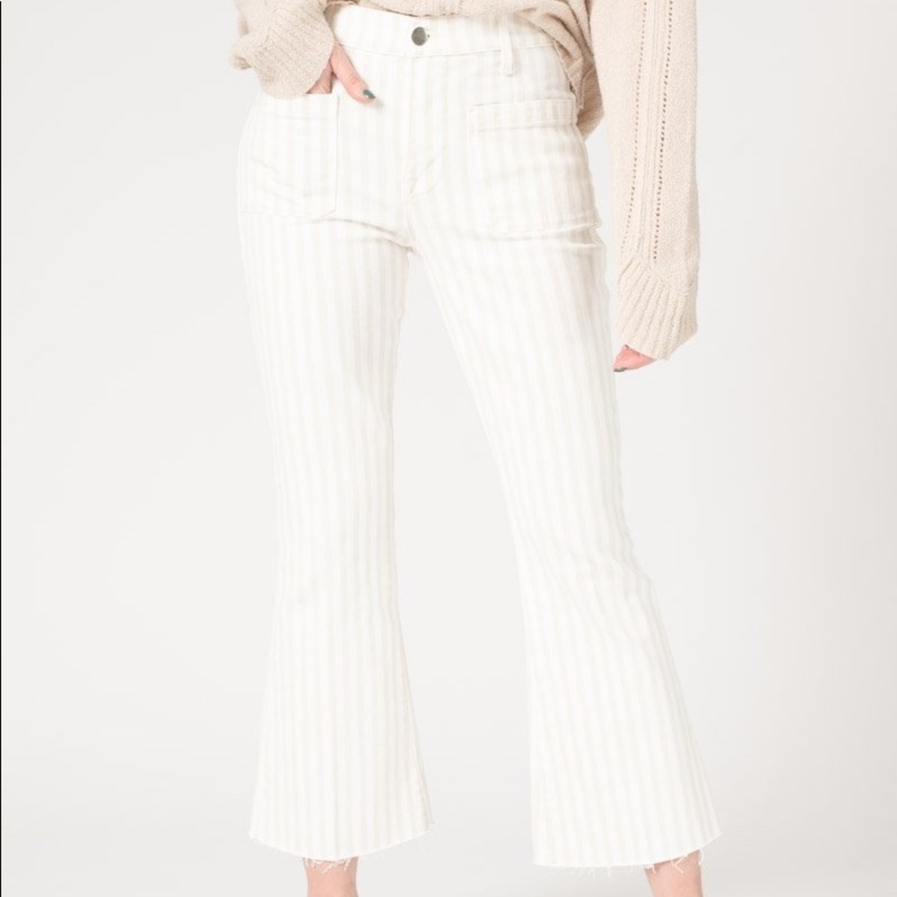 Frame Denim Crop Flare Jeans